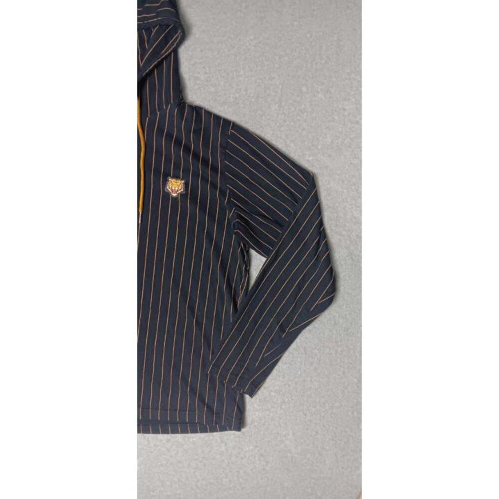 Denim & Flowers Ricky Singh Pullover Hoodie Mens Large Black And Gold Stripes... - Picture 5 of 10